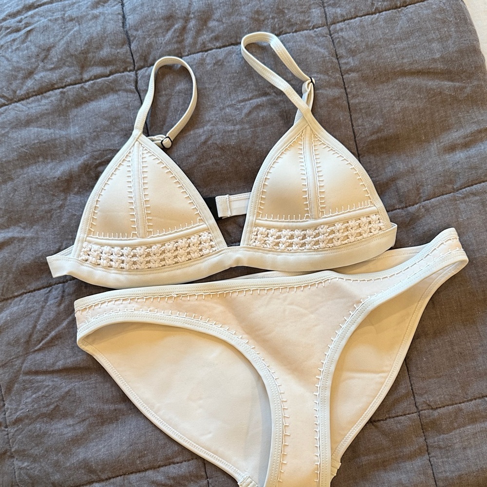 Triangl Swimwear Cream Bikini Set